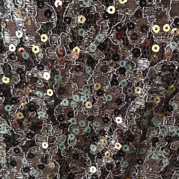 Sequin midi skirt in earth tones - Picture 2 of 8